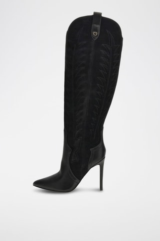 Cuissardes en nubuck - Noir