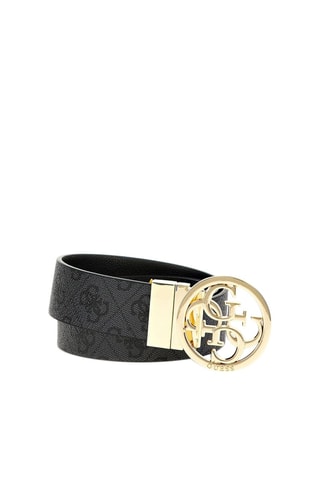 Ceinture réversible en cuir - Noir 