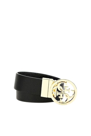 Ceinture réversible en cuir - Noir 