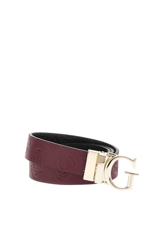 Ceinture réversible - Noir et bordeaux