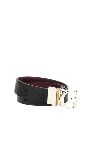 Ceinture réversible - Noir et bordeaux