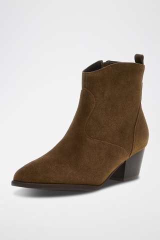 Bottines en nubuck - Camel