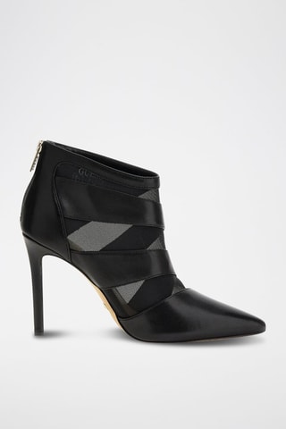 Bottines en cuir Noir