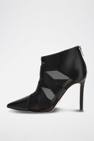 Bottines en cuir Noir