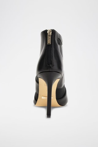 Bottines en cuir Noir