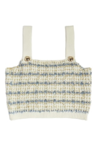 Débardeur en tweed - Bleu