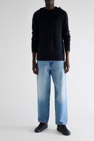 Pull à capuche - Bleu marine