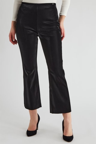 Pantalon slim 7/8 taille haute - Noir