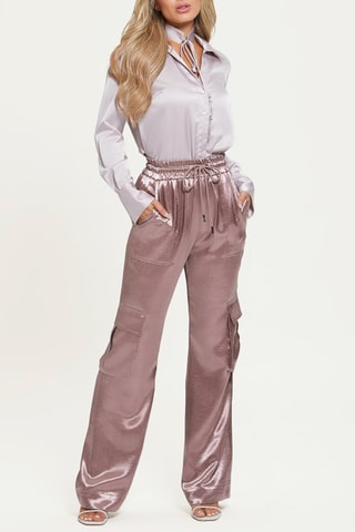 Pantalon cargo - Rose