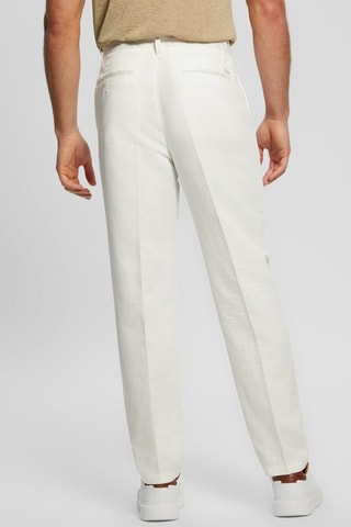 Pantalon regular en lin Clement Twill - Blanc