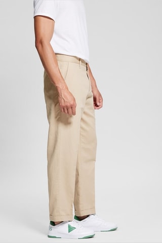 Pantalon regular en lin Clement Twill - Taupe