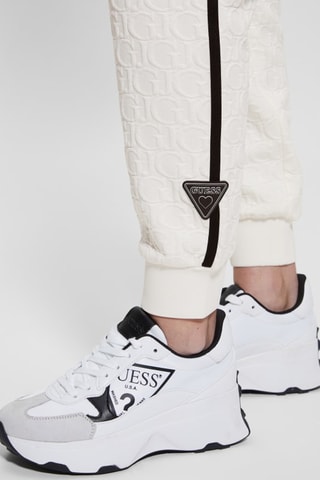 Jogging taille haute - Blanc