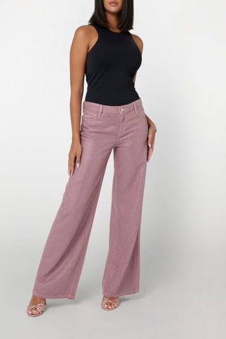 Pantalon palazzo - Vieux rose