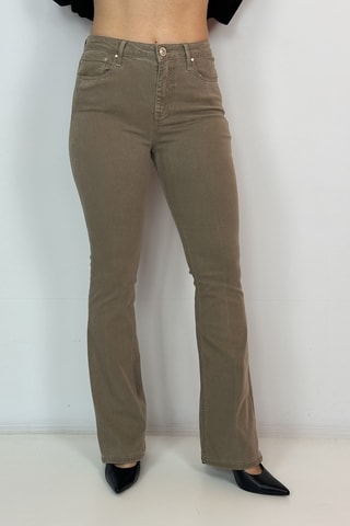 Pantalon flare - Marron