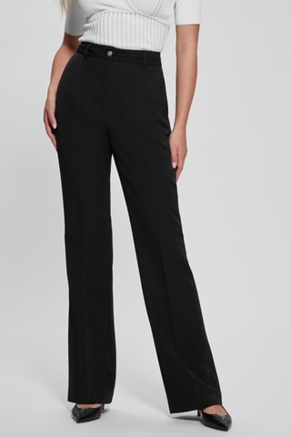 Pantalon slim taille haute - Noir