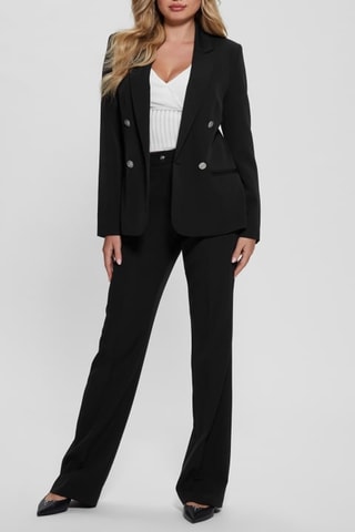 Pantalon slim taille haute - Noir