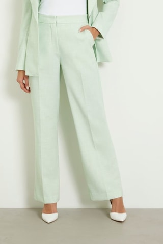 Pantalon regular - Vert clair