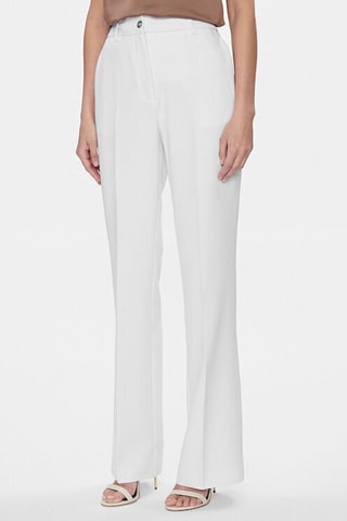 Pantalon slim taille haute - Blanc