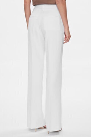 Pantalon slim taille haute - Blanc