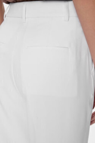 Pantalon slim taille haute - Blanc