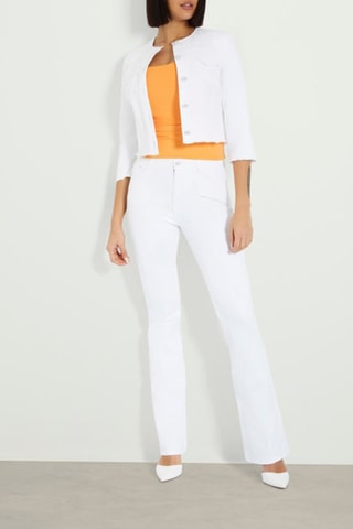 Jean flare - Blanc