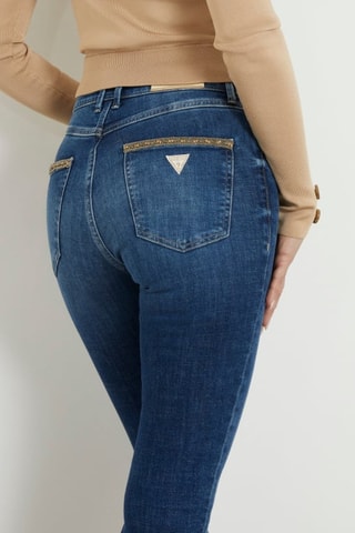 Jean skinny taille haute 1981 - Bleu foncé