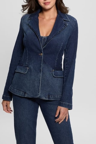 Veste en jean Alby - Bleu marine