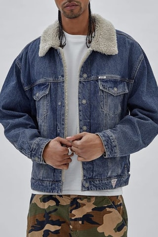 Veste en jean - Bleu cobalt