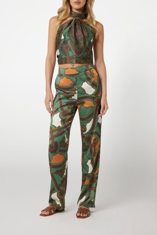 Top Treasure - Turquoise et vert olive