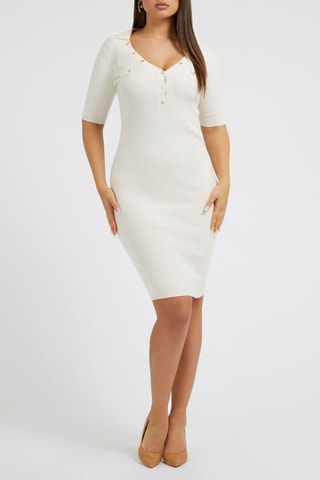 Robe fourreau - Beige