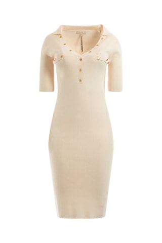 Robe fourreau - Beige