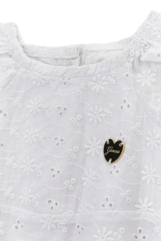 Robe et culotte en broderie anglaise - Blanc