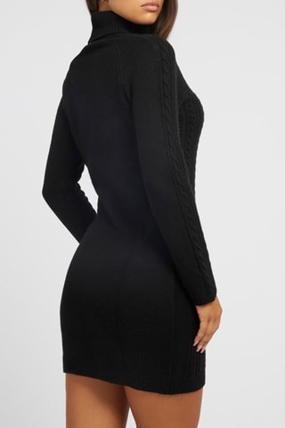 Robe pull en laine - Noir