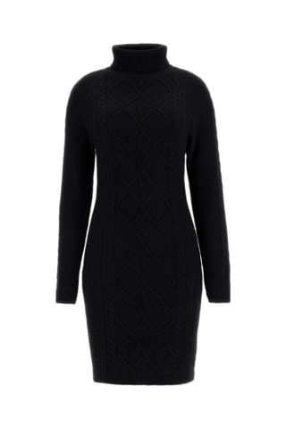 Robe pull en laine - Noir