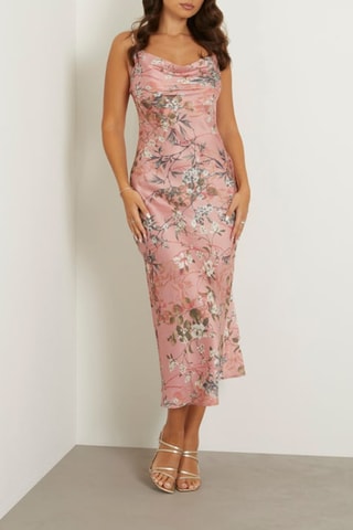 Robe drapé Akilina - Rose