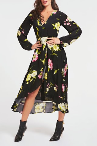 Robe longue Yelena - Noir