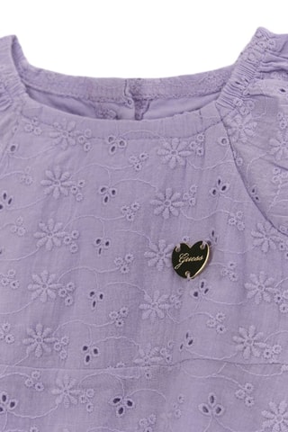 Robe et culotte en broderie anglaise - Mauve