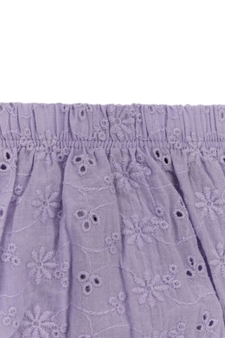 Robe et culotte en broderie anglaise - Mauve