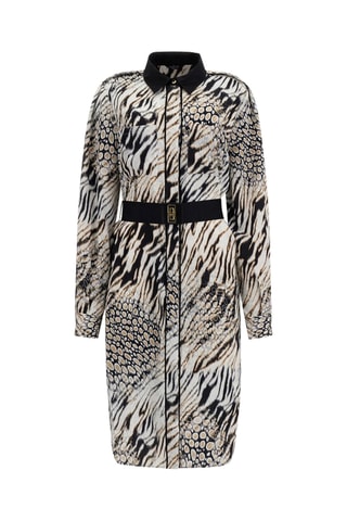 Robe chemise Shaddy Hollow - Ecru et noir