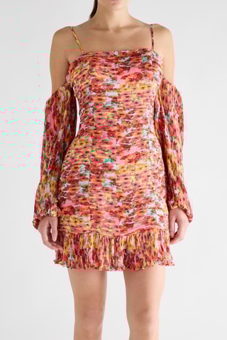 Robe plissée Tiffany - Rouge