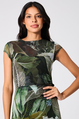Robe fourreau - Vert foncé