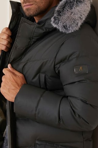 Doudoune à capuche - Noir
