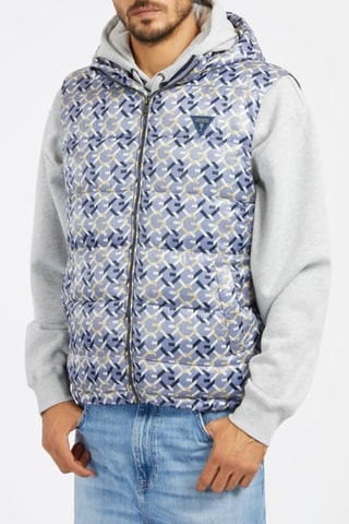 Doudoune sans manches à capuche Puffa - Bleu