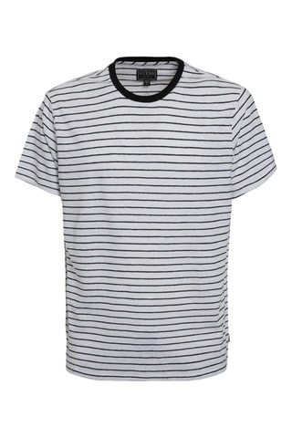 T-shirt en lin Blanc et noir
