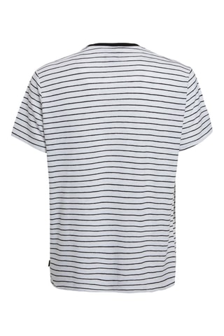 T-shirt en lin Blanc et noir