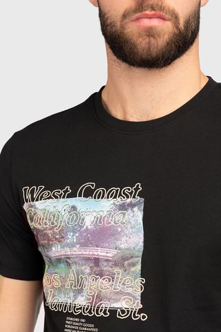 T-shirt regular California - Noir