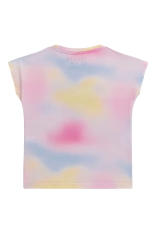 T-shirt dip and dye - Rose et bleu clair