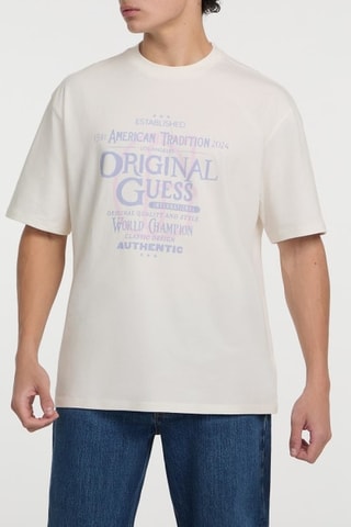 T-shirt Go Collegiate - Blanc