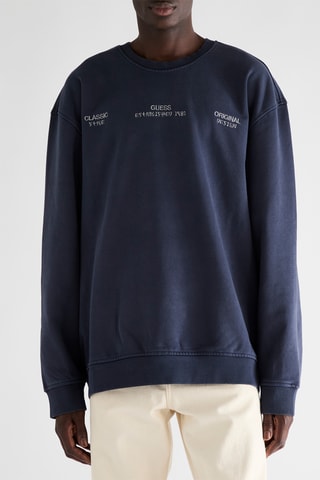 Sweat Flower Back - Bleu nuit