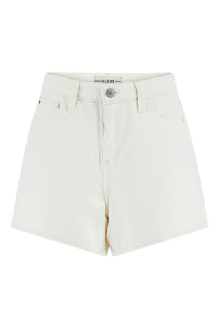 Short relaxed en jean - Blanc